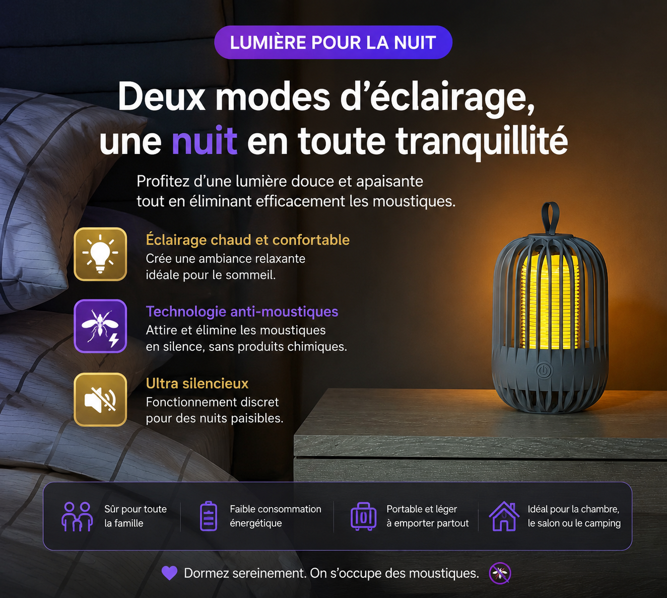 Anti-moustiques Technologie Noire