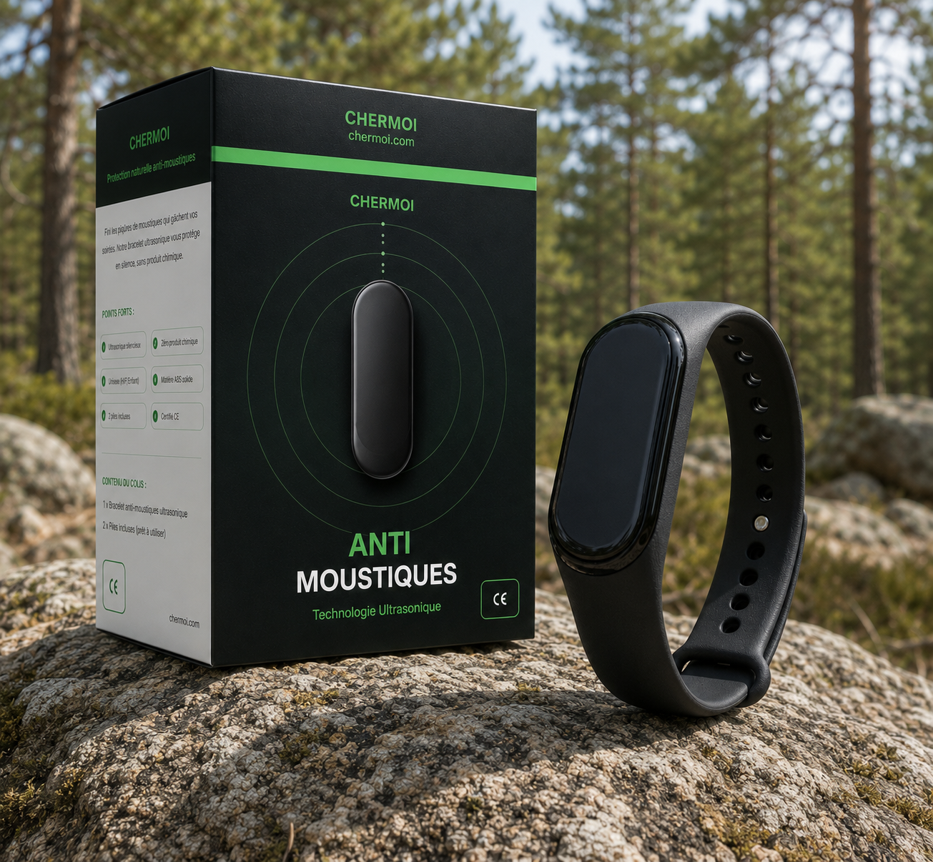 Bracelet Anti-Moustiques Ultrasonique